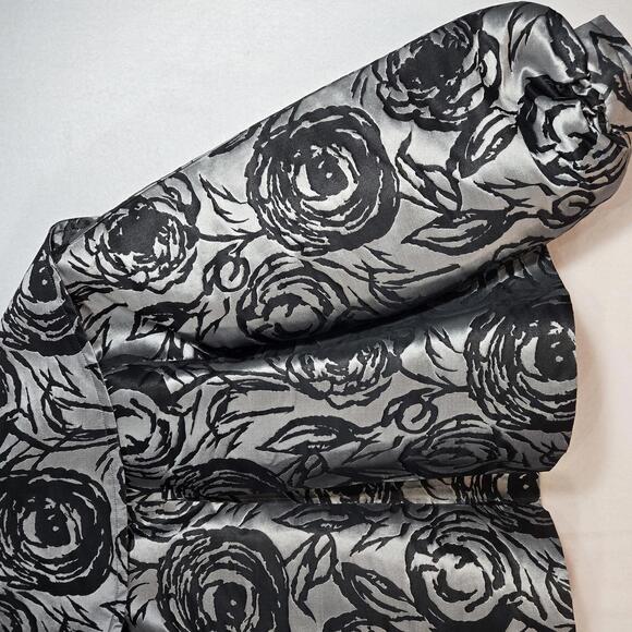 St. John Floral Print Evening Jacket Size 8 Silk - Picture 13 of 15